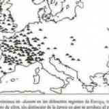 Click para ampliar. Topónimos -dunum en Europa